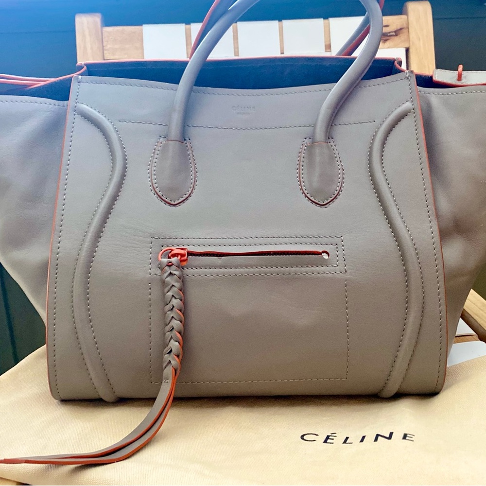Pristine Celine Phantom Luggage bag in smooth calfskin leather $3400